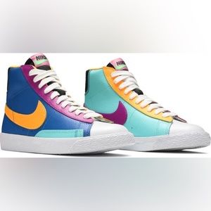 Blazer Mid GS 'Aurora Purple Orange'